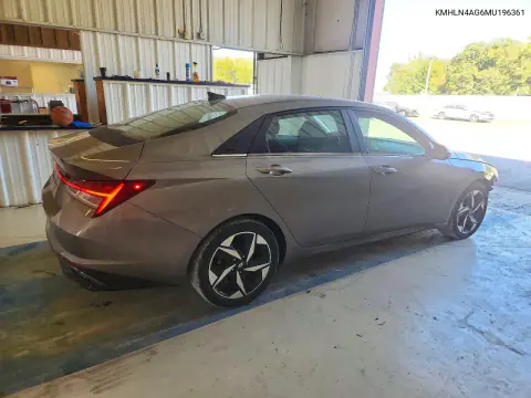 2021 Hyundai Elantra Sel VIN KMHLN4AG6MU196361 фото 3