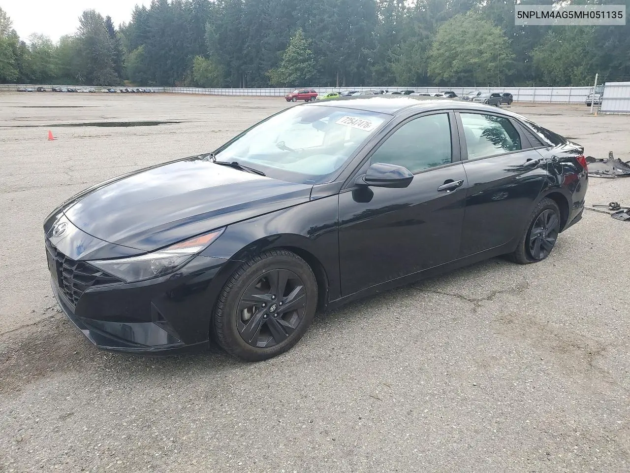 5NPLM4AG5MH051135 Hyundai Elantra 2021 — повреждение Сторона, фото до ремонта