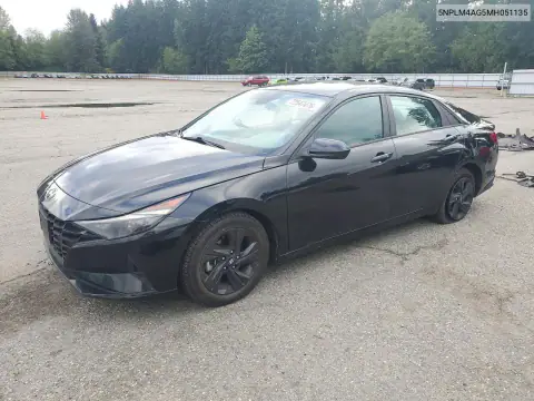 5NPLM4AG5MH051135 — 2021 Hyundai Elantra, Сторона, фото до ремонта