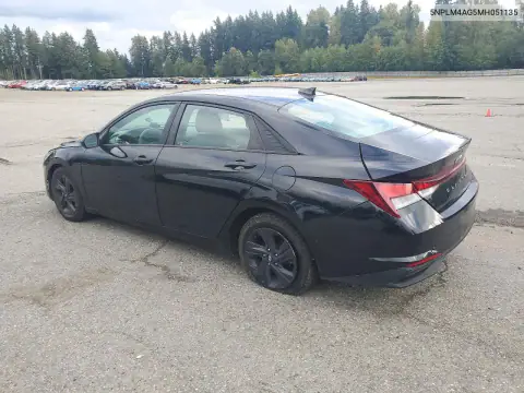 5NPLM4AG5MH051135 — 2021 Hyundai Elantra, фото 2 с аукциона Copart, Боковая часть
