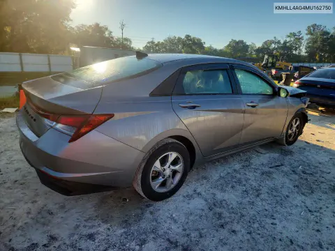 2021 Hyundai Elantra Se VIN KMHLL4AG4MU162750 фото 3