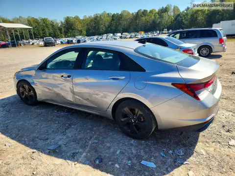 5NPLM4AG2MH045583 — 2021 Hyundai Elantra, фото 2 с аукциона Copart, Боковая часть