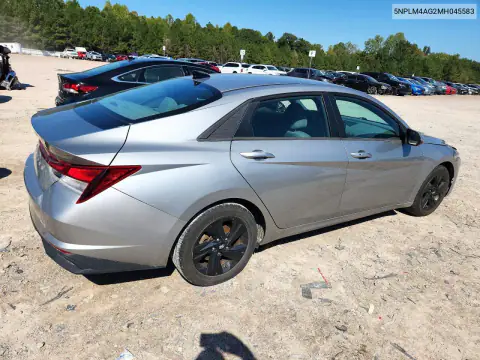 5NPLM4AG2MH045583 — 2021 Hyundai Elantra, фото 3 с аукциона Copart, Боковая часть