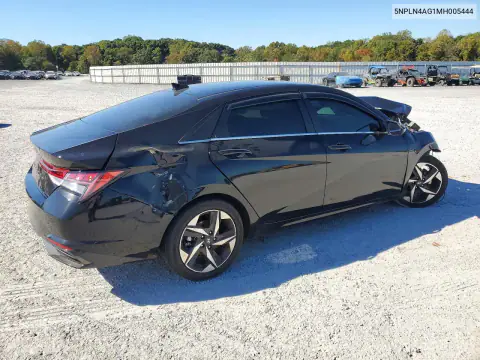 5NPLN4AG1MH005444 — 2021 Hyundai Elantra, фото 3 с аукциона Copart, Передняя часть
