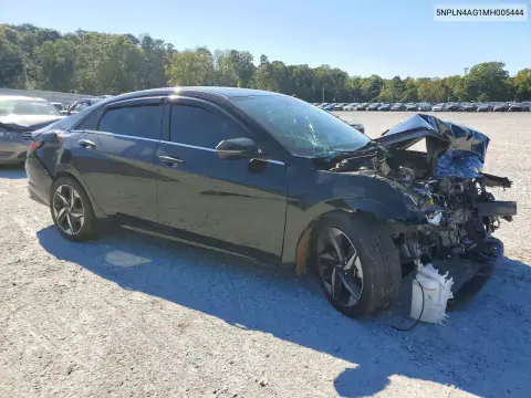 5NPLN4AG1MH005444 — 2021 Hyundai Elantra, фото 4 с аукциона Copart, Передняя часть