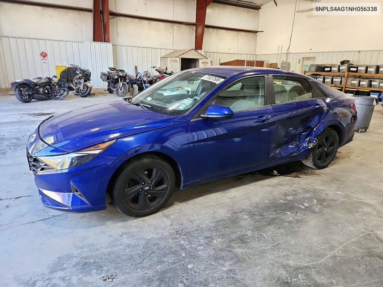 2022 Hyundai Elantra Sel VIN 5NPLS4AG1NH056338 фото 1