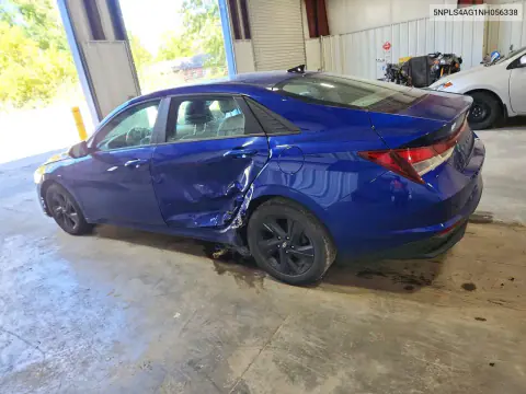 2022 Hyundai Elantra Sel VIN 5NPLS4AG1NH056338 фото 2