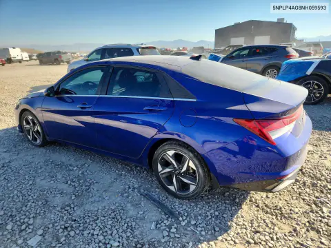 2022 Hyundai Elantra Limited VIN 5NPLP4AG8NH059593 фото 2