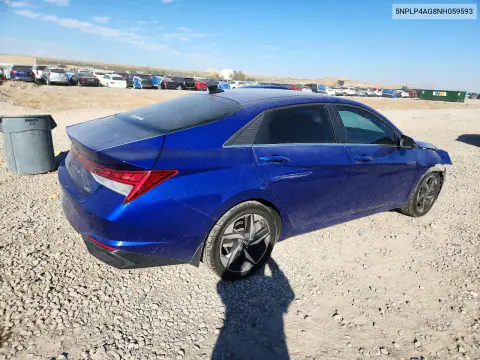 2022 Hyundai Elantra Limited VIN 5NPLP4AG8NH059593 фото 3