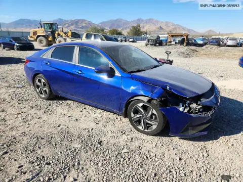 2022 Hyundai Elantra Limited VIN 5NPLP4AG8NH059593 фото 4