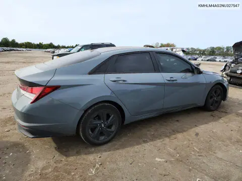 2022 Hyundai Elantra Sel VIN KMHLM4AG2NU327547 фото 3