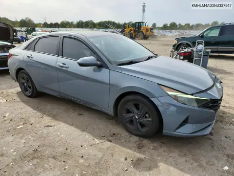 2022 Hyundai Elantra Sel VIN KMHLM4AG2NU327547 фото 4