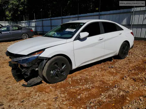 KMHLM4AJ1NU031740 — 2022 Hyundai Elantra, Передняя часть, фото до ремонта