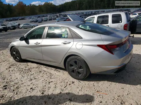 2022 Hyundai Elantra Sel VIN 5NPLM4AG8NH071218 фото 2