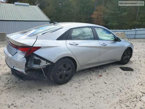 2022 Hyundai Elantra Sel VIN 5NPLM4AG8NH071218 фото 3