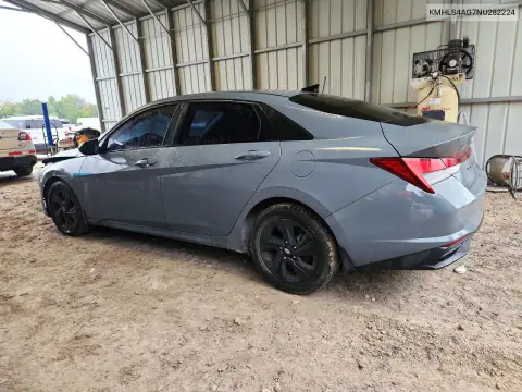 2022 Hyundai Elantra Sel VIN KMHLS4AG7NU282224 фото 2