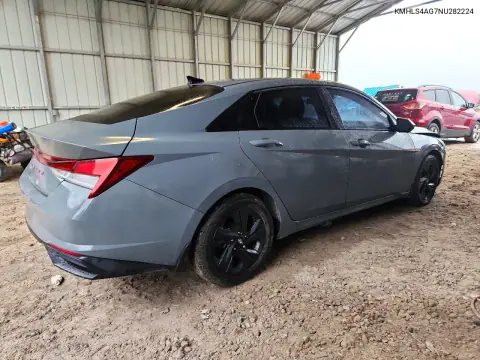 2022 Hyundai Elantra Sel VIN KMHLS4AG7NU282224 фото 3