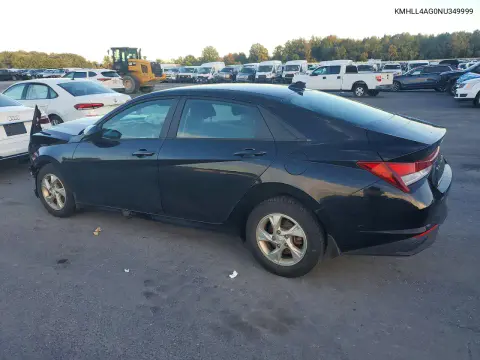 2022 Hyundai Elantra Se VIN KMHLL4AG0NU349999 фото 2