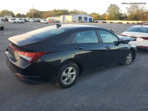 2022 Hyundai Elantra Se VIN KMHLL4AG0NU349999 фото 3