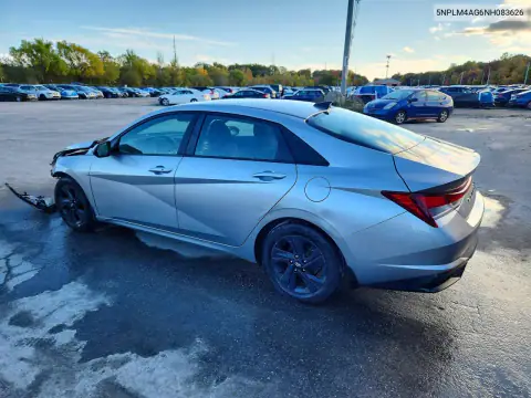5NPLM4AG6NH083626 — 2022 Hyundai Elantra, фото 2 с аукциона Copart, Передняя часть