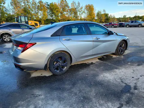 5NPLM4AG6NH083626 — 2022 Hyundai Elantra, фото 3 с аукциона Copart, Передняя часть