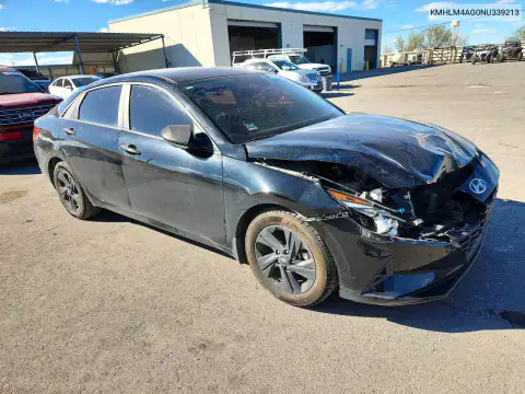 KMHLM4AG0NU339213 — 2022 Hyundai Elantra, фото 4 с аукциона Copart, Передняя часть