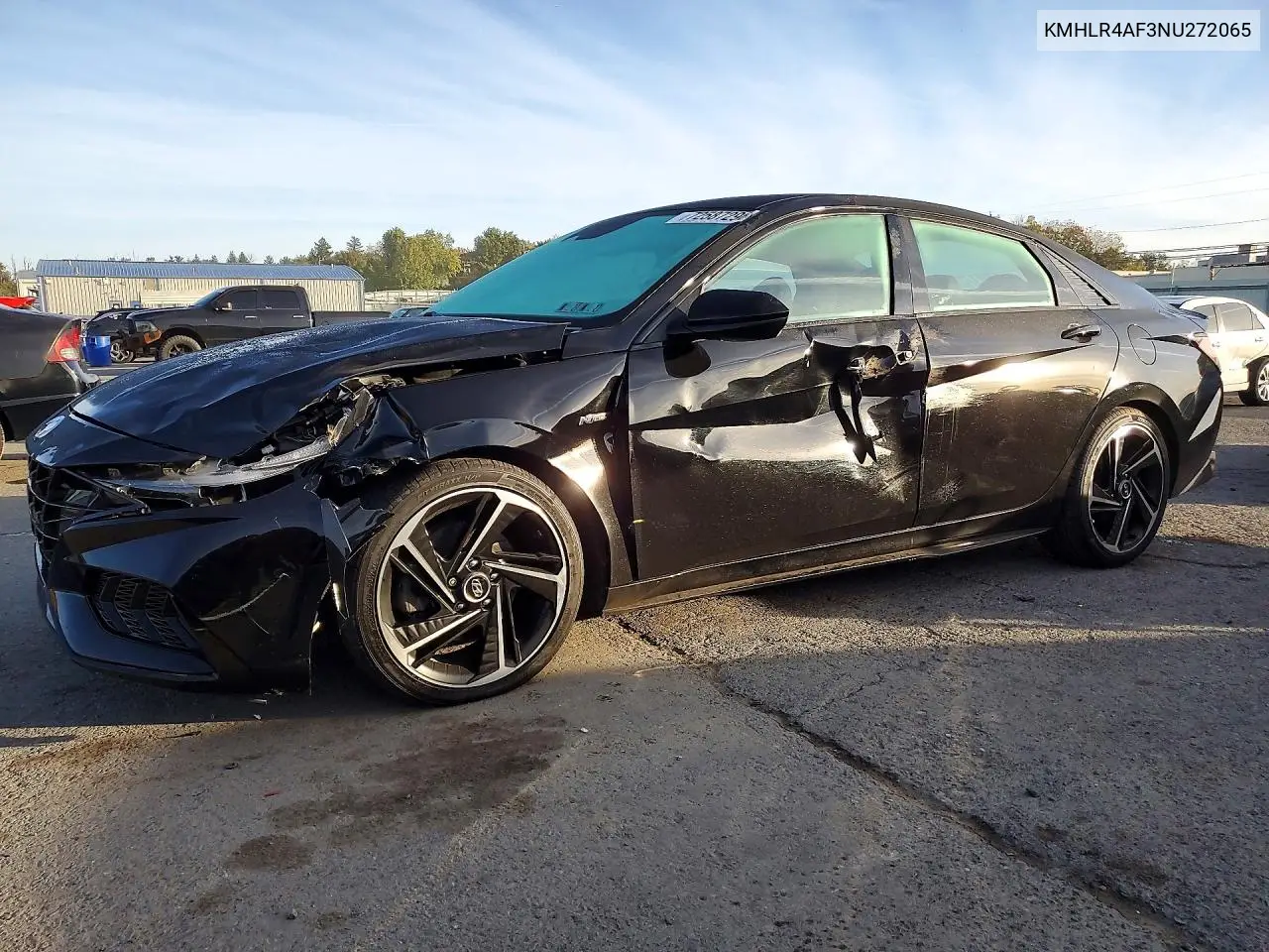 2022 Hyundai Elantra N Line VIN KMHLR4AF3NU272065 фото 1