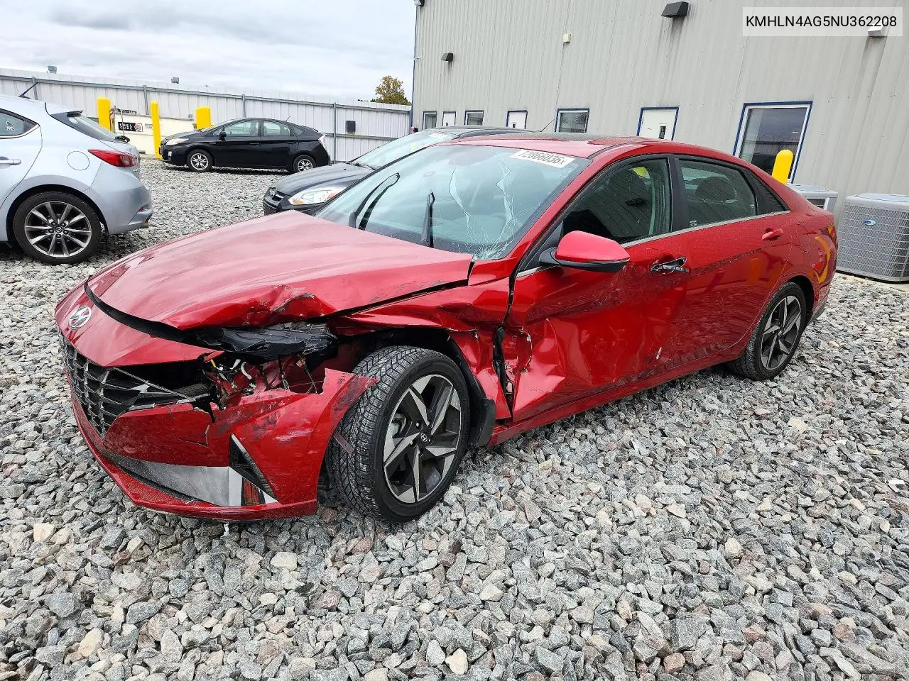 KMHLN4AG5NU362208 Hyundai Elantra 2022 — повреждение Сторона, фото до ремонта