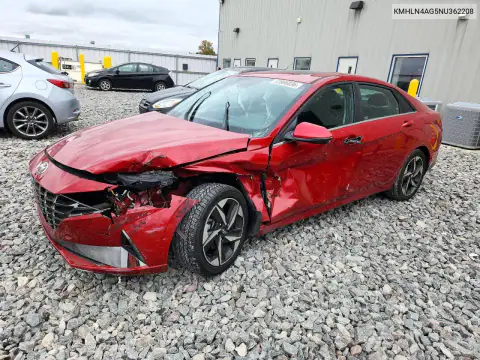 KMHLN4AG5NU362208 — 2022 Hyundai Elantra, Сторона, фото до ремонта