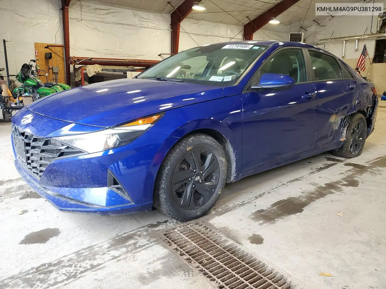 KMHLM4AG9PU381298 Hyundai Elantra 2023 — повреждение Задняя часть, фото до ремонта