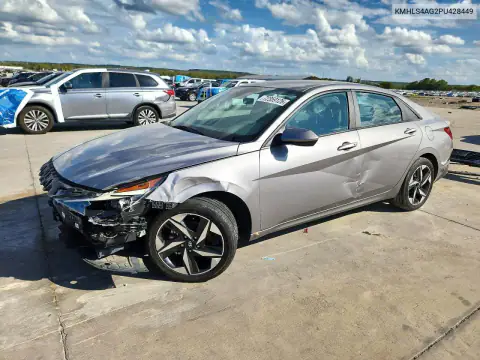 KMHLS4AG2PU428449 — 2023 Hyundai Elantra, Сторона, фото до ремонта