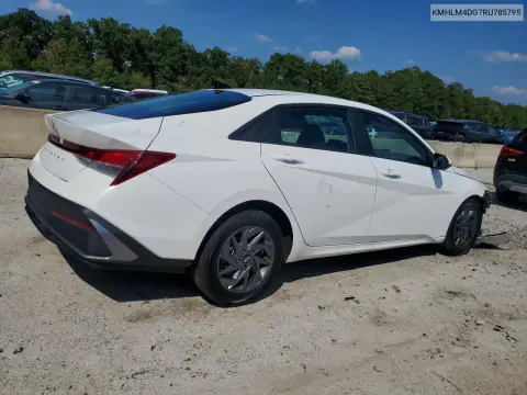 2024 Hyundai Elantra Sel VIN KMHLM4DG7RU785795 фото 3