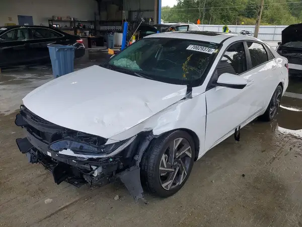 KMHLS4DG1RU641763 — 2024 Hyundai Elantra, Передняя часть (Front End), фото до ремонта