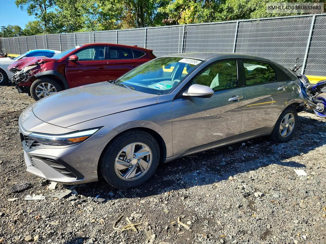 2024 Hyundai Elantra Se VIN KMHLL4DG3RU833683 фото 1