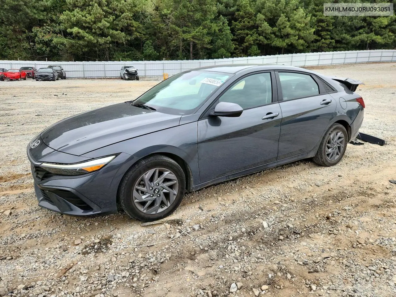 2024 Hyundai Elantra Blue VIN KMHLM4DJ0RU093051 фото 1