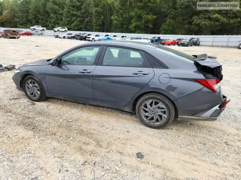 2024 Hyundai Elantra Blue VIN KMHLM4DJ0RU093051 фото 2