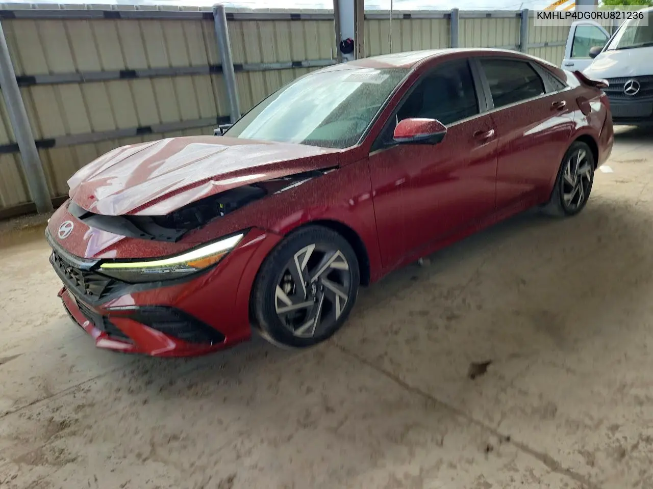 KMHLP4DG0RU821236 Hyundai Elantra 2024 — повреждение Передняя часть, фото до ремонта