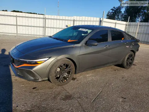 KMHLL4DGXRU774129 — 2024 Hyundai Elantra, Задняя часть, фото до ремонта