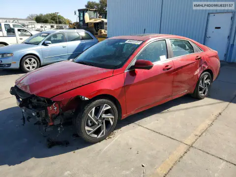 KMHLP4DG9RU833157 — 2024 Hyundai Elantra, Передняя часть, фото до ремонта