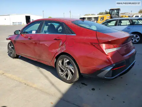 KMHLP4DG9RU833157 — 2024 Hyundai Elantra, фото 2 с аукциона Copart 19.10.2026, Передняя часть