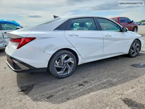 2025 Hyundai Elantra Sel VIN KMHLS4DG5SU871702 фото 3