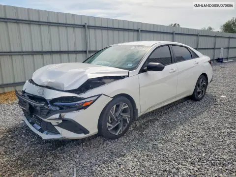 KMHLM4DG0SU070086 — 2025 Hyundai Elantra, Передняя часть, фото до ремонта