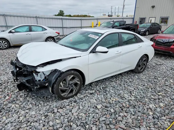 KMHLS4DG2SU901738 — 2025 Hyundai Elantra, Передняя часть (Front End), фото до ремонта