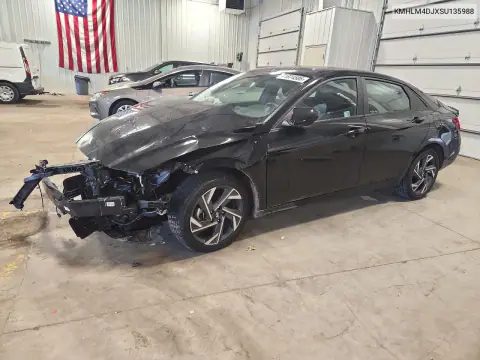 KMHLM4DJXSU135988 — 2025 Hyundai Elantra, Передняя часть, фото до ремонта