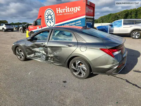 KMHLS4DG0SU017247 — 2025 Hyundai Elantra, фото 2 с аукциона Copart 14.10.2026, Сторона