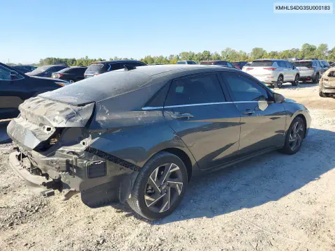 2025 Hyundai Elantra Sel VIN KMHLS4DG3SU000183 фото 3