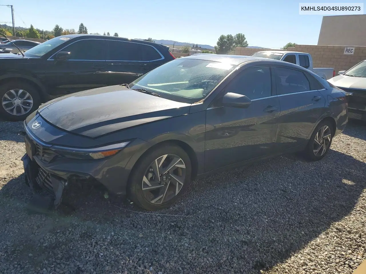 KMHLS4DG4SU890273 Hyundai Elantra 2025 — повреждение Передняя часть, фото до ремонта