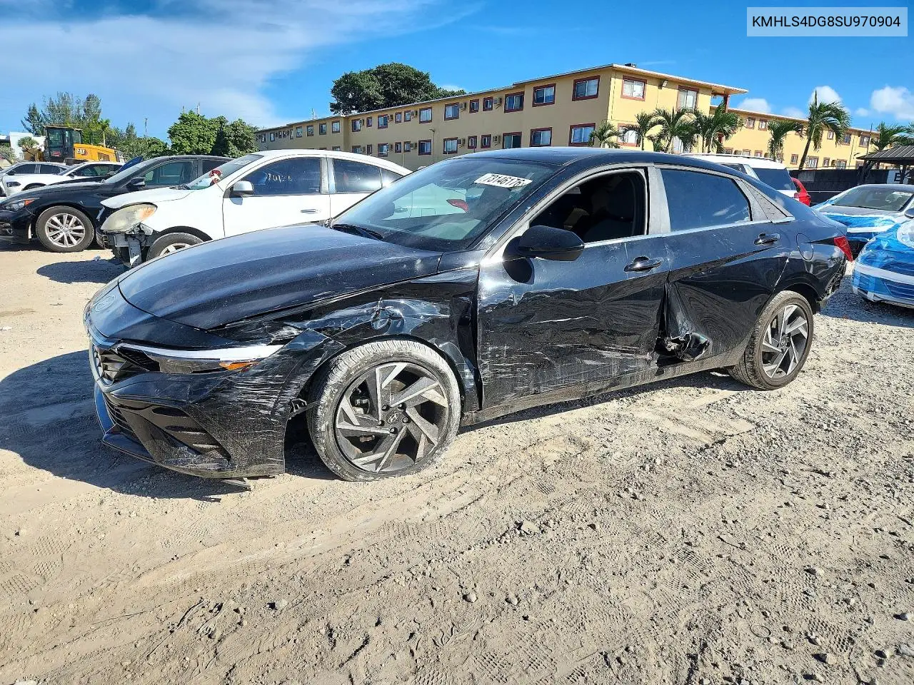 KMHLS4DG8SU970904 Hyundai Elantra 2025 — повреждение Боковая часть, фото до ремонта
