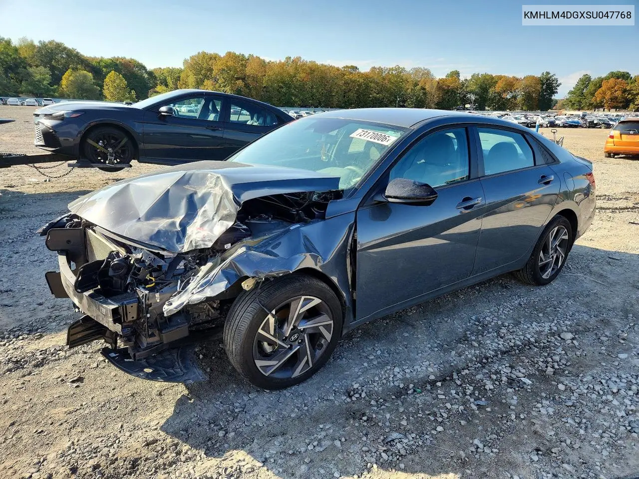 KMHLM4DGXSU047768 Hyundai Elantra 2025 — повреждение Передняя часть, фото до ремонта