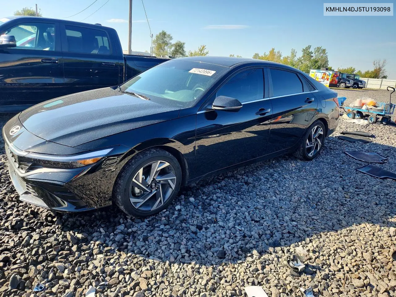 2026 Hyundai Elantra Limited VIN KMHLN4DJ5TU193098 фото 1